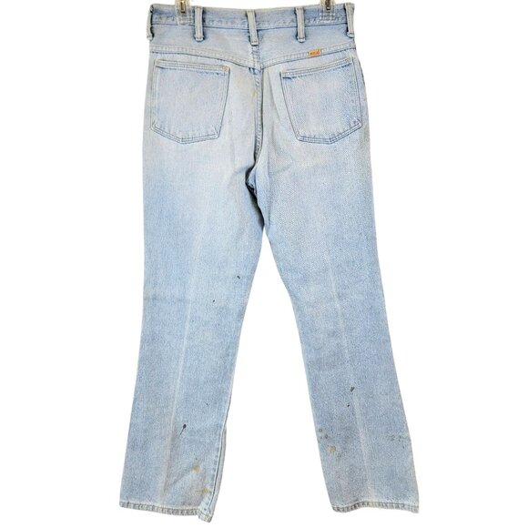 Rustler Jeans Vintage 80s 30 x 32 Women High Rise Boot Cut Light Wash Denim Pant - Picture 6 of 16